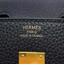 将图像加载到图库查看器中，HERMES Birkin Black Togo Leather Size 25
