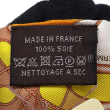 Load image into Gallery viewer, HERMES Twilly Whip Block COMP DE FOUET AU BLOC Orange/Multicolor Silk100%
