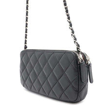 Load image into Gallery viewer, CHANEL Matelasse Chain wallet BlackA82527 Lambskin
