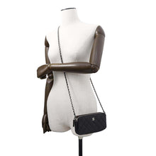 Load image into Gallery viewer, CHANEL Matelasse Chain wallet BlackA82527 Lambskin
