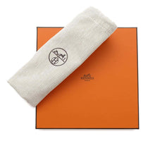 Load image into Gallery viewer, HERMES Bandouliere Sangle Zigzak Ecru/Gold Toile Swift Leather Size 2&quot;x4.5&quot;
