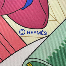 Load image into Gallery viewer, HERMES Mystery at 24 Size 90 Rose・Bonbon/Jaune/Multicolor Silk100%
