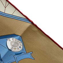 Load image into Gallery viewer, HERMES Mystery at 24 Size 90 Blue Clair/Rouge/Blanc Silk100%
