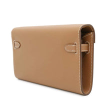 Load image into Gallery viewer, HERMES Kelly wallet long to go Gold Evercolor
