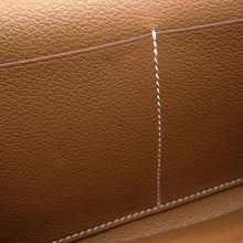 Load image into Gallery viewer, HERMES Kelly wallet long to go Gold Evercolor
