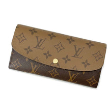 将图像加载到图库查看器中，LOUIS VUITTON Portefeuille Emilie NoirM82157 Monogram Reverse Canvas

