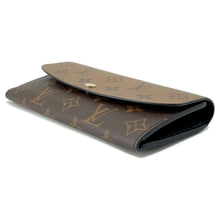 将图像加载到图库查看器中，LOUIS VUITTON Portefeuille Emilie NoirM82157 Monogram Reverse Canvas
