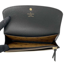 将图像加载到图库查看器中，LOUIS VUITTON Portefeuille Emilie NoirM82157 Monogram Reverse Canvas
