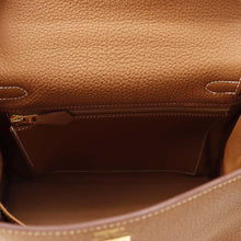 将图像加载到图库查看器中，HERMES Kelly Retourne sewing Gold Togo Leather Size 25

