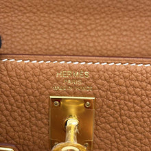 将图像加载到图库查看器中，HERMES Kelly Retourne sewing Gold Togo Leather Size 25
