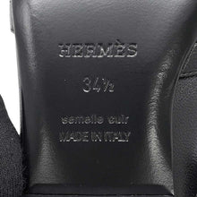 Load image into Gallery viewer, HERMES Oz Mule Black Leather Size 34H
