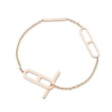 Load image into Gallery viewer, HERMES Eva Chain d&#39;Ancre Bracelet Size ST/PM 18K Pink Gold
