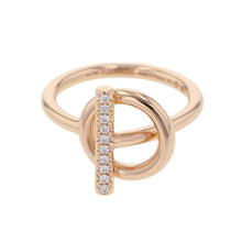 Load image into Gallery viewer, HERMES EchappeeRing Size PM/50/#10 18K Pink Gold
