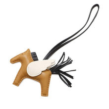 Load image into Gallery viewer, HERMES Rodeo Pegasus Bag Charm Chai/Black/Nata Lambskin Size PM
