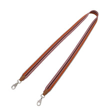 将图像加载到图库查看器中，HERMES Bandouliere Sangle Caval Orange Minium/Gold/Pink Canvas Swift Leather Size Width 1&quot; / Length 41.3&quot;
