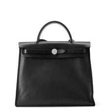 将图像加载到图库查看器中，HERMES Herbag zip Black Toile HBerline Leather Size 31
