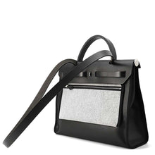 将图像加载到图库查看器中，HERMES Herbag zip Black Toile HBerline Leather Size 31
