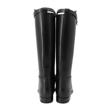 将图像加载到图库查看器中，HERMES Jumping Boots Black Leather Size 36
