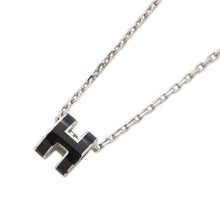 Load image into Gallery viewer, HERMES Pop Ash Necklace Size Mini Black Lacquer Metal
