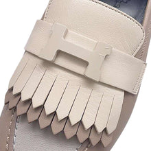 将图像加载到图库查看器中，HERMES Mocassins Royale Beige Mastic Leather Size 37.5
