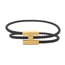 Load image into Gallery viewer, HERMES Tourni Tresse Size T5 BlackH068406FM Swift Leather Metal
