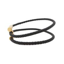 Load image into Gallery viewer, HERMES Tourni Tresse Size T5 BlackH068406FM Swift Leather Metal
