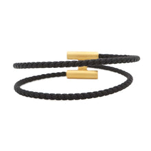 Load image into Gallery viewer, HERMES Tourni Tresse Size T5 BlackH068406FM Swift Leather Metal

