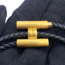 Load image into Gallery viewer, HERMES Tourni Tresse Size T5 BlackH068406FM Swift Leather Metal
