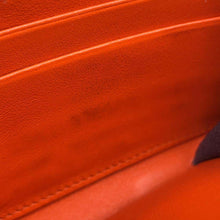 Load image into Gallery viewer, JIMMY CHOO Carnaby Star Embossed Zip Around Long Wallet Orange Leather

