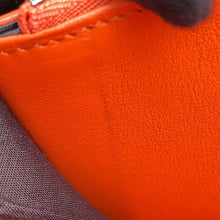 Load image into Gallery viewer, JIMMY CHOO Carnaby Star Embossed Zip Around Long Wallet Orange Leather

