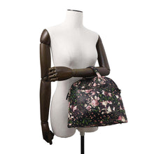 将图像加载到图库查看器中，Givenchy Nightingale Flower Pattern 2WAYBag Black/Multicolor Leather
