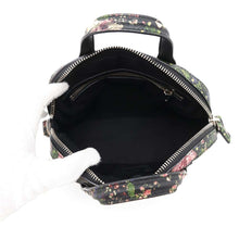 将图像加载到图库查看器中，Givenchy Nightingale Flower Pattern 2WAYBag Black/Multicolor Leather
