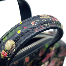 将图像加载到图库查看器中，Givenchy Nightingale Flower Pattern 2WAYBag Black/Multicolor Leather
