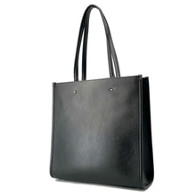 将图像加载到图库查看器中，JIMMY CHOO N/STote Bag BlackN/S TOTE/M ANR Leather Size Medium
