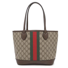 将图像加载到图库查看器中，GUCCI Ophidia Tote Bag Beige/Brown726762 GG SupremeCanvas Leather Size Small
