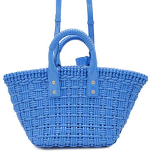 Load image into Gallery viewer, BALENCIAGA Bistro 2WAYBag Blue671342 Patent Leather Size XS
