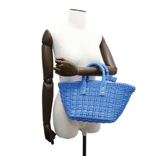 Load image into Gallery viewer, BALENCIAGA Bistro 2WAYBag Blue671342 Patent Leather Size XS
