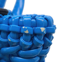 Load image into Gallery viewer, BALENCIAGA Bistro 2WAYBag Blue671342 Patent Leather Size XS
