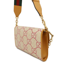 Load image into Gallery viewer, GUCCI Horsebit Shoulder Beige/Yellow677286 Raffia Leather
