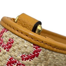 Load image into Gallery viewer, GUCCI Horsebit Shoulder Beige/Yellow677286 Raffia Leather
