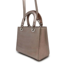 将图像加载到图库查看器中，Dior Lady Dior 2WAYBag MetalicPinkM0550PSKC Leather Size Medium
