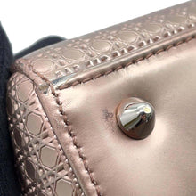 将图像加载到图库查看器中，Dior Lady Dior 2WAYBag MetalicPinkM0550PSKC Leather Size Medium
