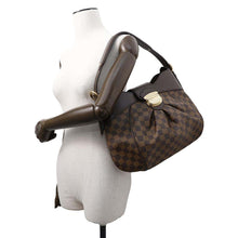 将图像加载到图库查看器中，LOUIS VUITTON Sistina RedN41542 Damier Ebene Canvas Size PM
