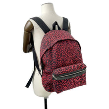 Load image into Gallery viewer, SAINT LAURENT PARIS Classic Hunter Baby Cat Backpack Black/Red326865 Canvas Leather
