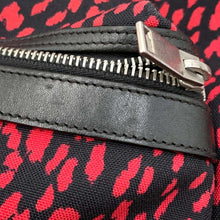 Load image into Gallery viewer, SAINT LAURENT PARIS Classic Hunter Baby Cat Backpack Black/Red326865 Canvas Leather
