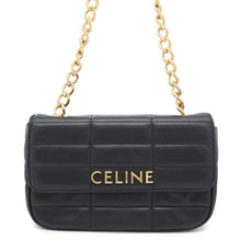Load image into Gallery viewer, CELINE Mono Chrome ChainShoulder Bag Black11127 3EYD 38NO Leather

