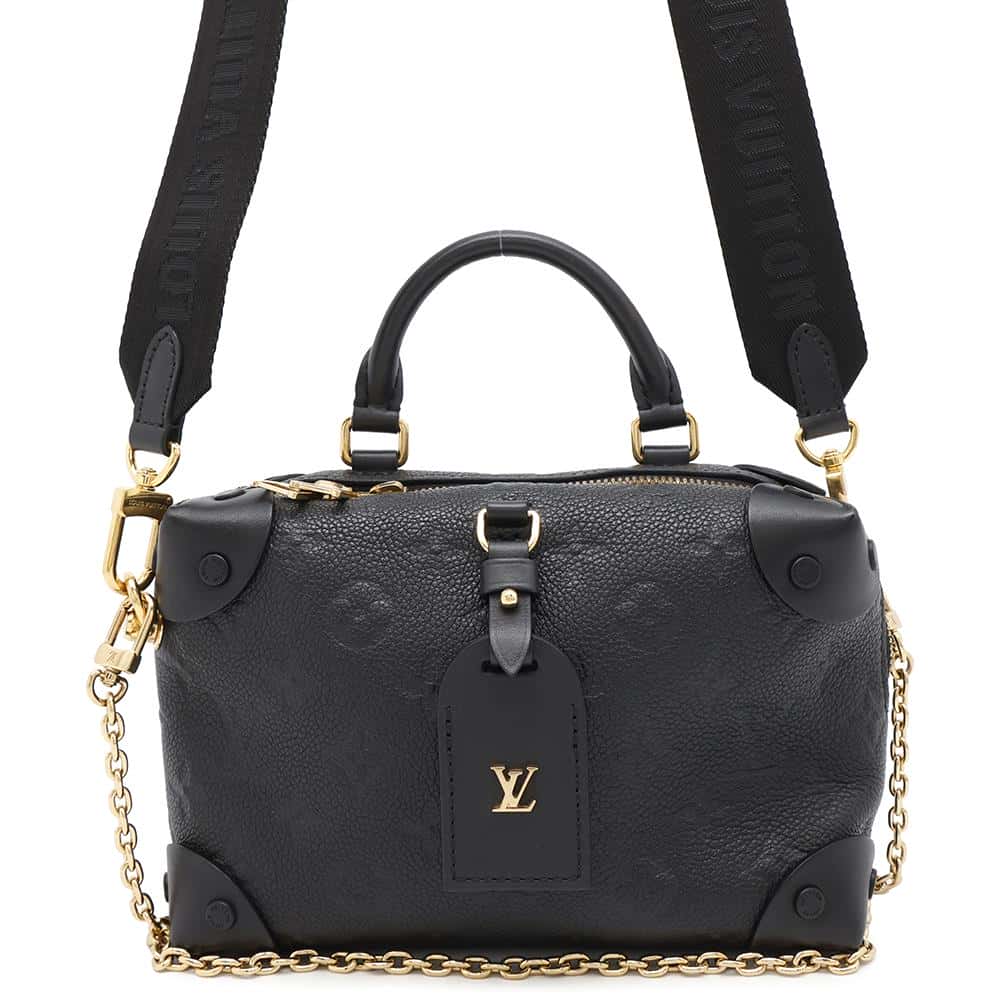 LOUIS VUITTON ★Petite Malle Souple NoirM45393 Monogram Empreinte Leather