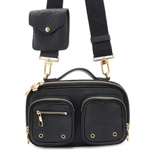 将图像加载到图库查看器中，LOUIS VUITTON Utility/Crossbody NoirM80450 Calf Leather

