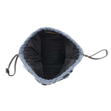 Load image into Gallery viewer, PRADA Drawstring BagPouch Blue/Black1MU001 Denim
