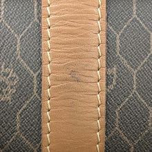 将图像加载到图库查看器中，Dior Honeycomb Pattern Travel Bag Brown PVC Leather
